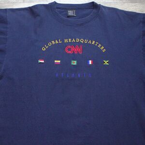 Vintage 90s CNN Atlanta Global Headquarters T-Shirt Single Stitch XL